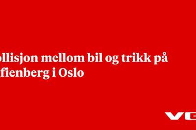Kollisjon mellom bil og trikk på Sofienberg i Oslo