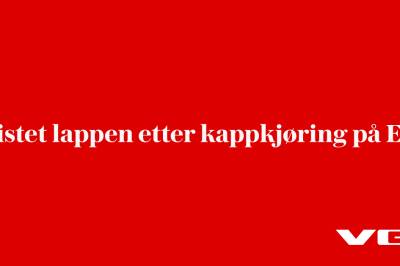 Mistet lappen etter kappkjøring på E18