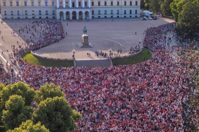 25.000 på Slottsplassen – venter på VM-heltene