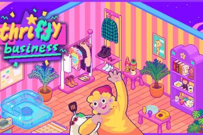 Du må drive din egen 90-tallsinspirerte bruktbutikk i Spellgarden Games' Thrifty Business