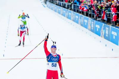 Feilfri Botn tok OL-gull i debuten - pekte mot himmelen etter seieren