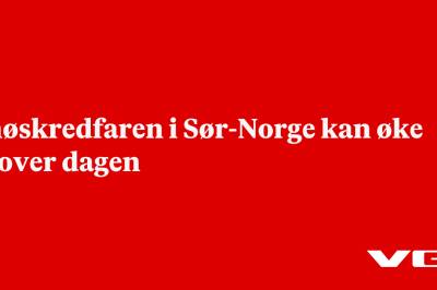 Snøskredfaren i Sør-Norge kan øke utover dagen