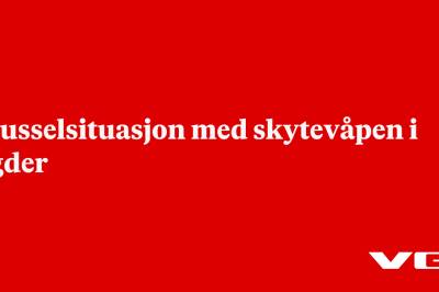 Trusselsituasjon med skytevåpen i Agder