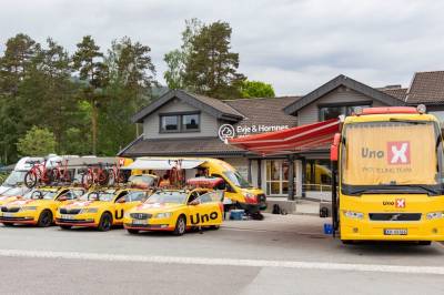 Uno-X-rytter tilbake i Norge etter stygg ulykke