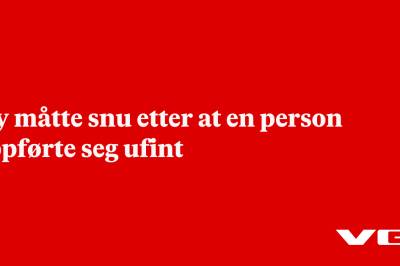 Fly måtte snu etter at en person oppførte seg ufint