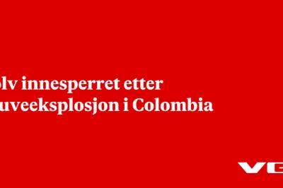 Tolv innesperret etter gruveeksplosjon i Colombia