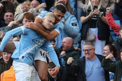 Haaland assisterte draumemål då Manchester City vann FA-cup finalen