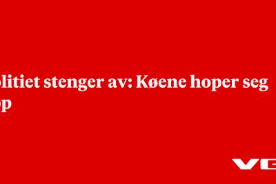 Politiet stenger av: Køene hoper seg opp