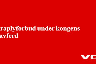 Paraplyforbud under kongens gravferd