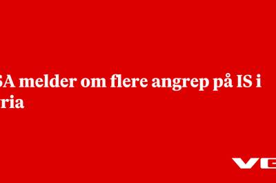 USA melder om flere angrep på IS i Syria