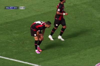 Patrik Schick med mål mot Sevilla FC
