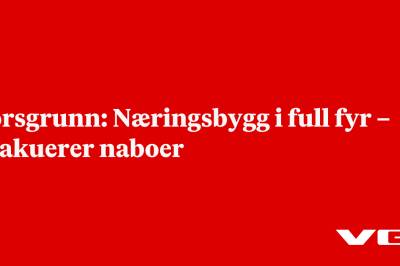 Porsgrunn: Næringsbygg i full fyr – evakuerer naboer