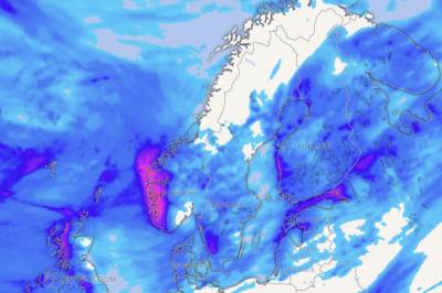 Varsler kraftig regn