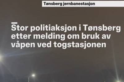 Stor politiaksjon ved togstasjonen i Tønsberg