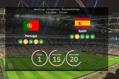 Portugal mot Spania: VM-åttendedelsfinale – lagoppstillinger og statistikk