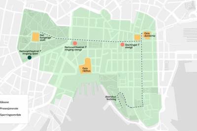 Oslo sentrum stenges for trafikk under kong Haralds gravferd