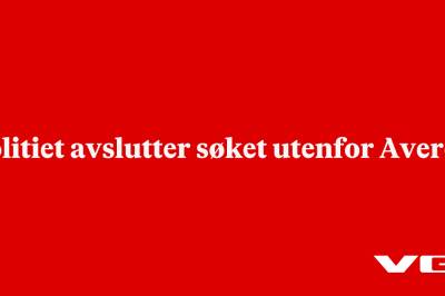Politiet avslutter søket på Averøya