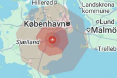 Danmark rammet av jordskjelv