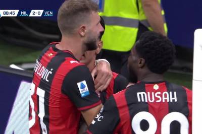 Redouane Halhal med mål mot Venezia FC