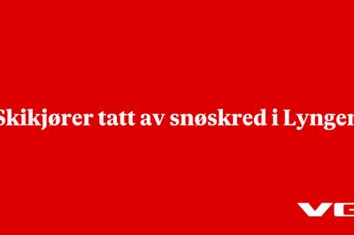 Skikjører tatt av snøskred i Lyngen