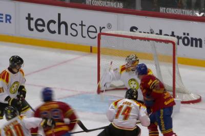 Håvard Salsten med mål mot Brynäs