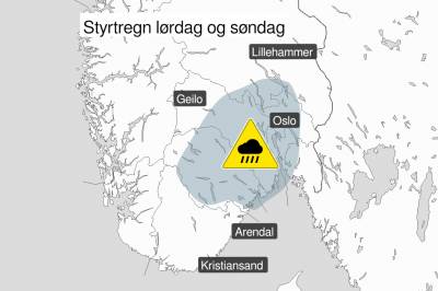 Er du på vei ut i naturen i Notodden eller Hjartdal i kveld? Da kan du risikere å komme klissvåt hjem