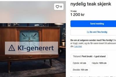 Brukar KI-bilete i Finn-annonsar: – Svekker jo tilliten