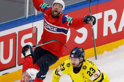 Norsk hockeysensasjon i VM - historisk seier over storebror Sverige