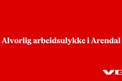 Alvorlig arbeidsulykke i Arendal