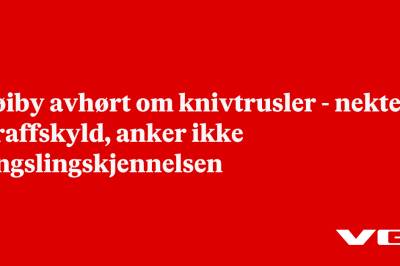 Høiby avhørt om knivtrusler – nekter straffskyld, anker ikke fengslingskjennelsen