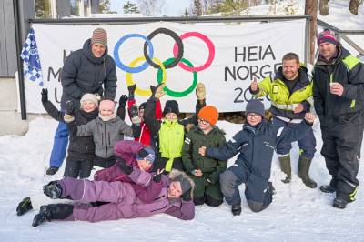 Populær OL-dag for skoleelever i Birkenesparken &bull; Birkenesavisa