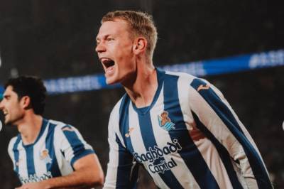 «Halve» Premier League på tribunen for å se Orri Óskarsson herje i La Liga