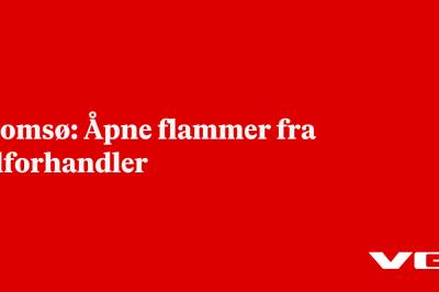 Tromsø: Åpne flammer fra bilforhandler