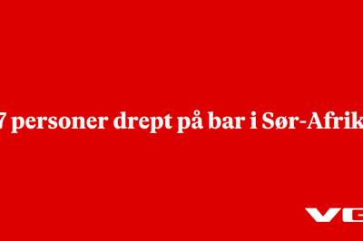 17 personer drept på bar i Sør-Afrika