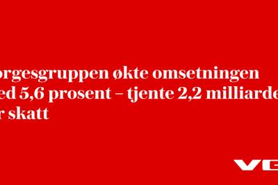 Norgesgruppen økte omsetningen med 5,6 prosent – tjente 2,2 milliarder før skatt