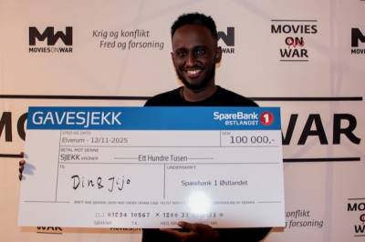 Badrudin Ga’ur vant pitcheprisen under Movies on War.