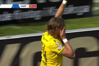 Tom Pettersson med mål mot Degerfors