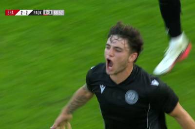 Christos Zafeiris med scoring for PAOK FC