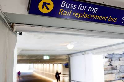 Buss for tog på deler av Bergensbanen i påsken
