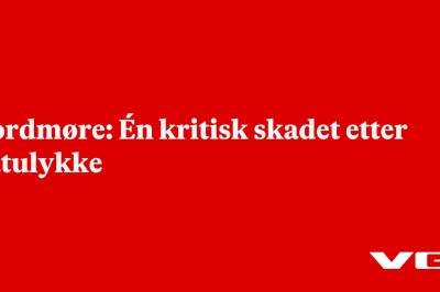Nordmøre: Én kritisk skadet etter båtulykke