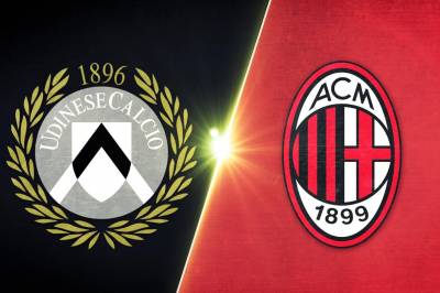 Se Udinese - AC Milan på 25 minutter