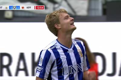 David Kruse setter 1-1 mot Kalmar