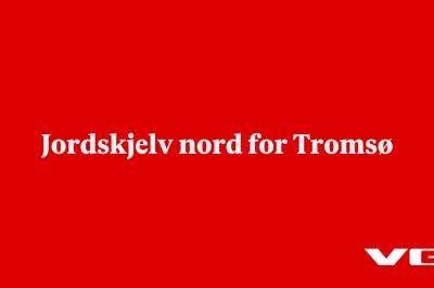 Jordskjelv nord for Tromsø
