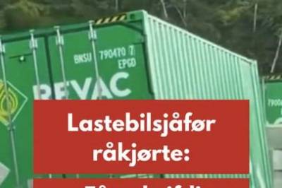 Lastebilsjåfør råkjørte: – Fått skriftlig advarsel