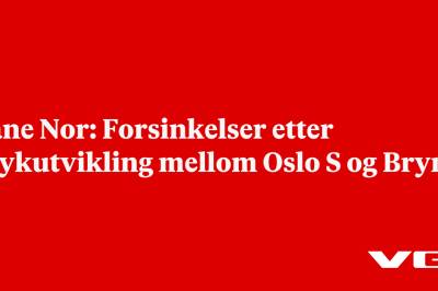 Bane Nor: Forsinkelser etter røykutvikling mellom Oslo S og Bryn