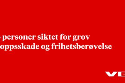 To personer siktet for grov kroppsskade og frihetsberøvelse