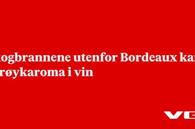 Skogbrannene utenfor Bordeaux kan gi røykaroma i vin