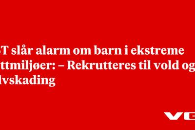 PST slår alarm om barn i ekstreme nettmiljøer: – Rekrutteres til vold og selvskading