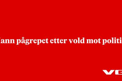 Mann pågrepet etter vold mot politiet