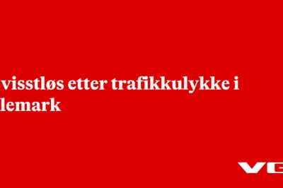 Bevisstløs etter trafikkulykke i Telemark